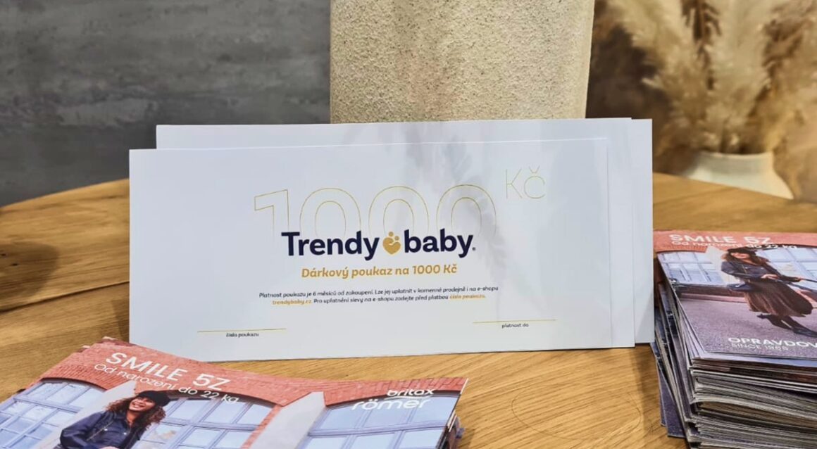 Originální dárek k narození dítěte - dárkový poukaz Trendy Baby