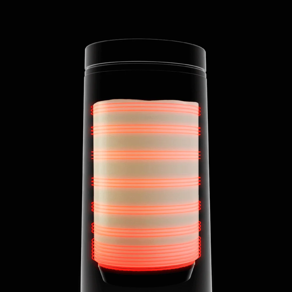 Ohřev mléka po celé ploše nerezové plochy