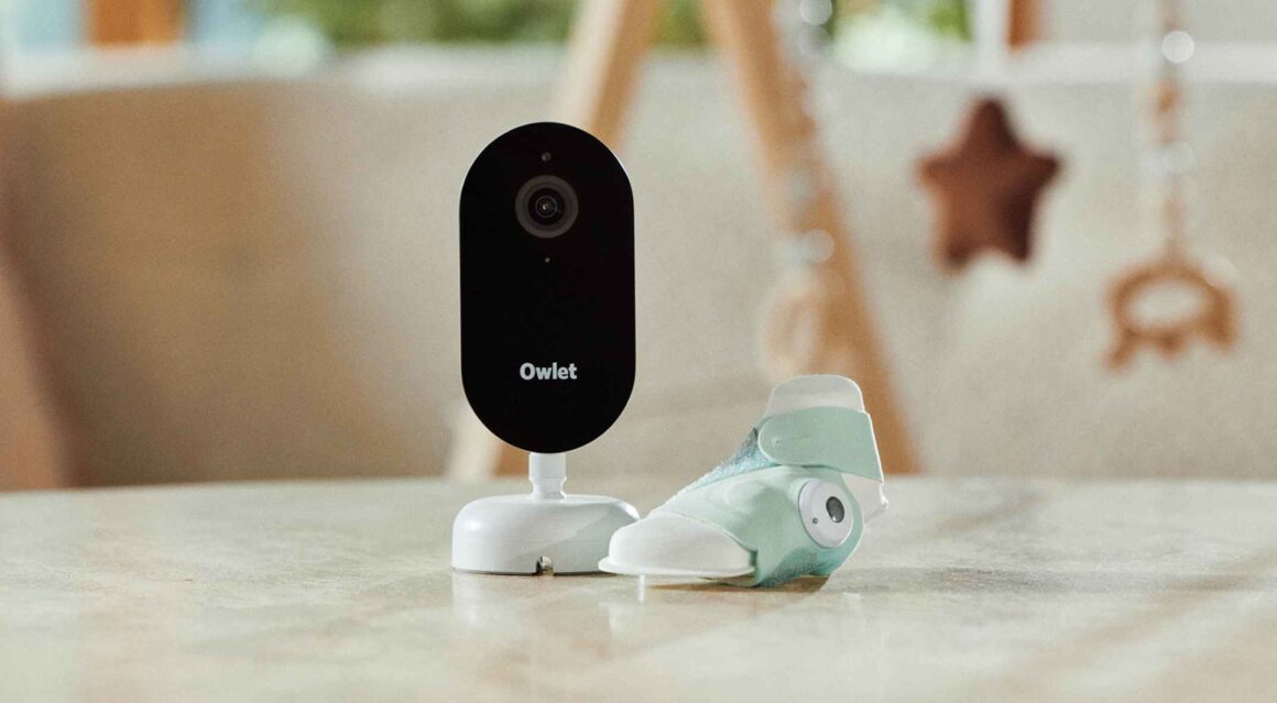 Chytrá kamera Owlet Dream Sight™ 3. generace s Dream Sock ponožkou na monitorování dechu a tepové frekvence