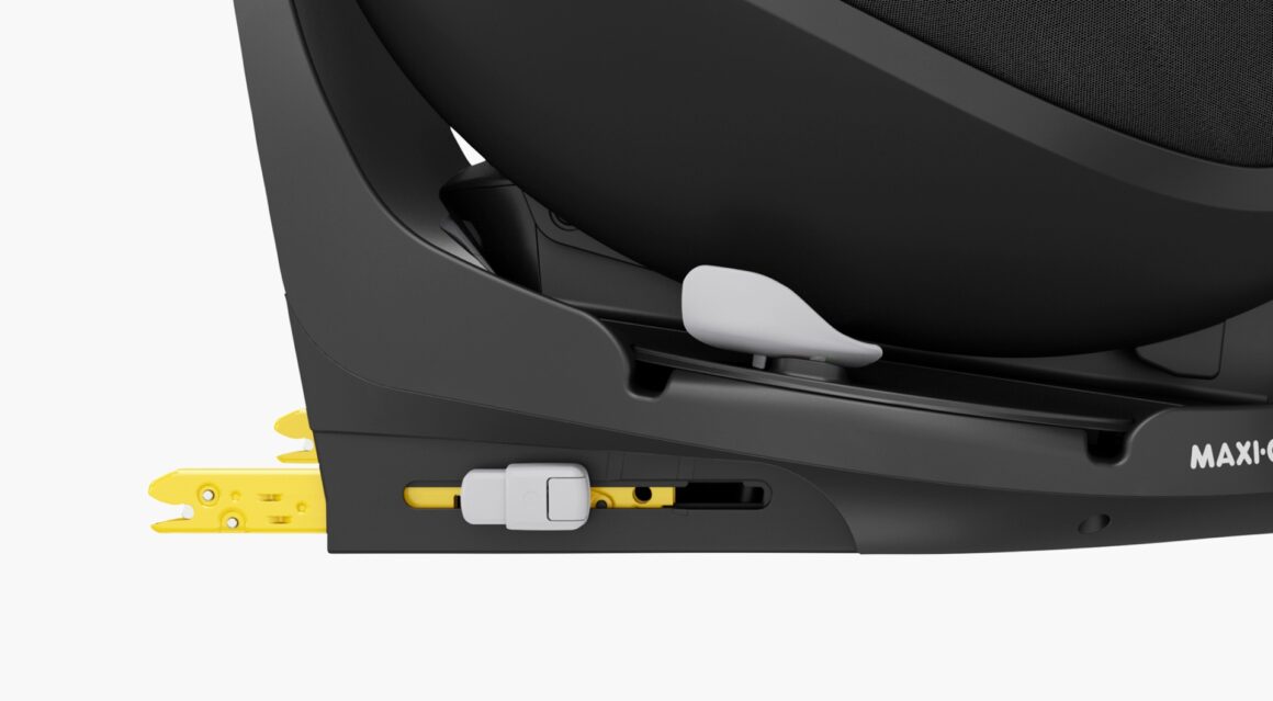 Ukázka isofixového systému autosedačky