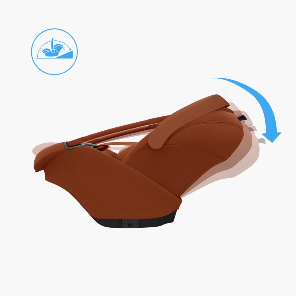 Maxi-Cosi Coral Slide Pro je polohovatelná